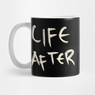 Hand Drawn Life Begins After Coffee Mug